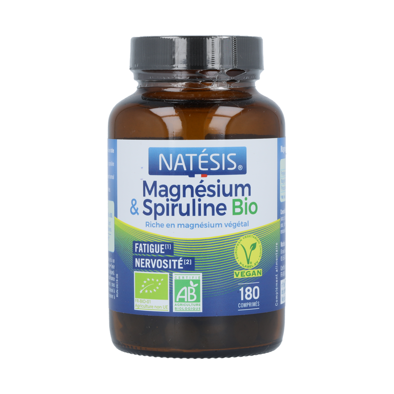 Compléments alimentaires Magnésium & Spiruline - Natésis