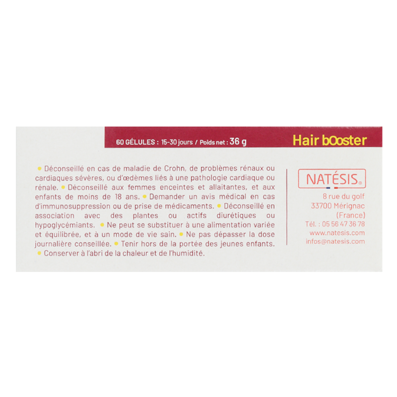 Compléments alimentaires Hair bOoster - Natésis