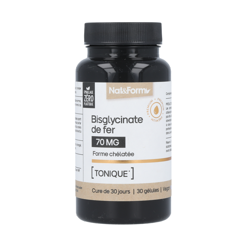 Gélules Bisglycinate de Fer - Nat&Form