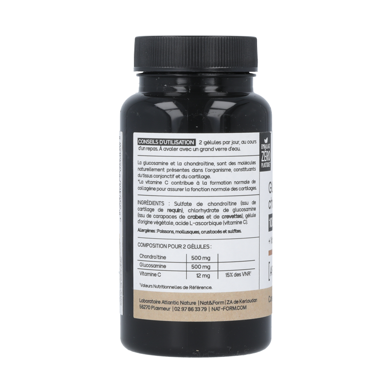 Gélules Glucosamine Chondroïtine - Nat&Form