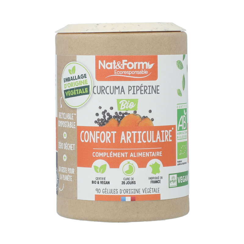 Gélules Curcuma Piperine - Nat&Form