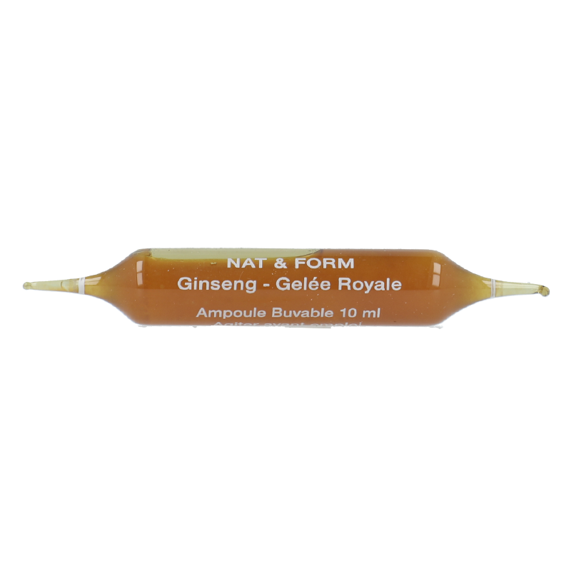 Ampoules Ginseng Gelée royale - Nat&Form