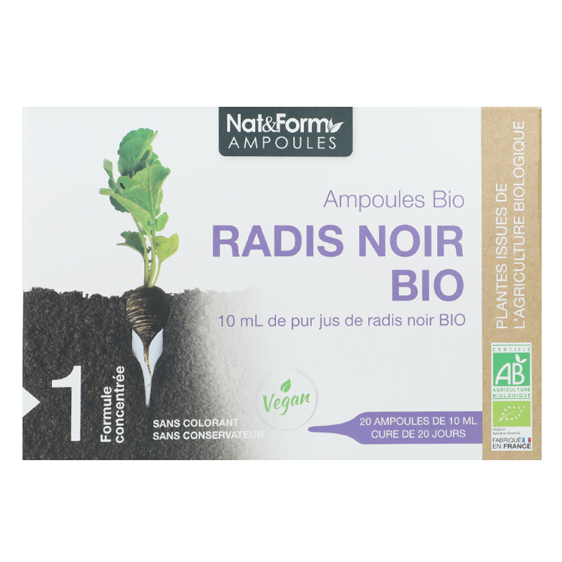 Ampoules Radis Noir - Nat&Form