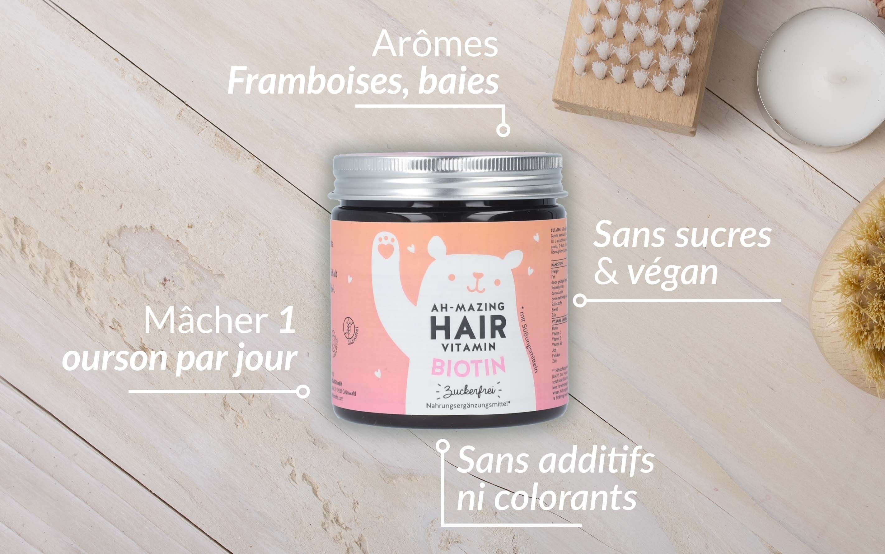 Gummies Cheveux Sans Sucre - Bears With Benefits